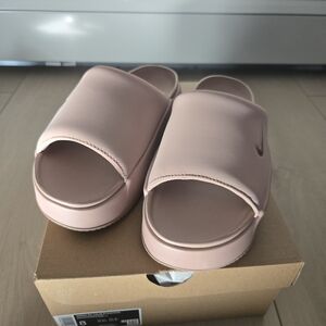 Nike Calm Elevation Pink Slide Sandals